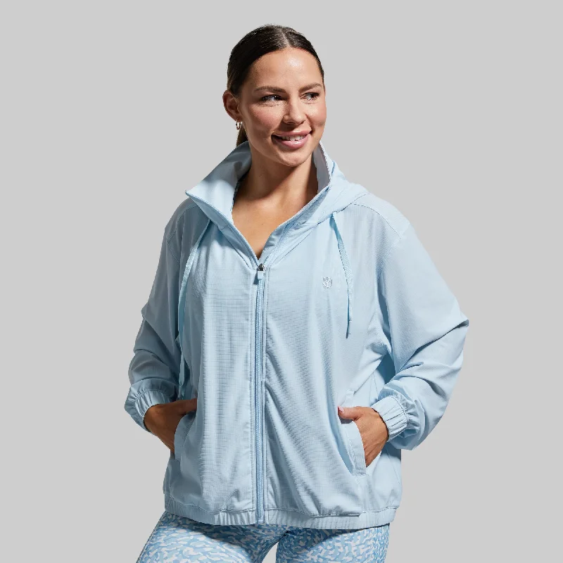 Crosswind Jacket (Angel Blue) Women's gym jackets