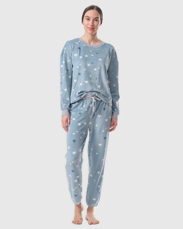 Cozy Long Sleeve PJ Set Polyester pajama sets