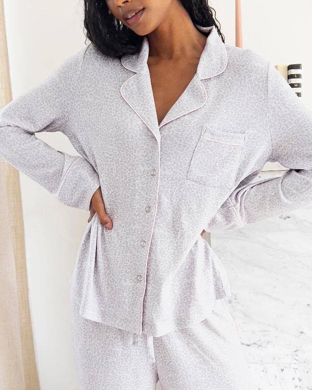 Flora Pillow Soft Leopard PJ Set Victoria’s Secret pajama sets