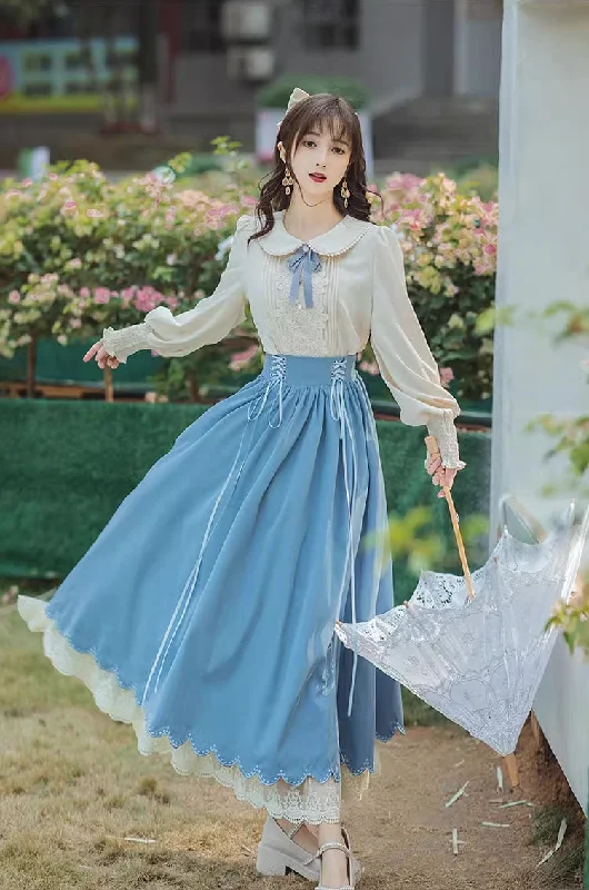 Evergarden Blouse & Skirt Set (5 Colors) Stretchy unclassified skirts