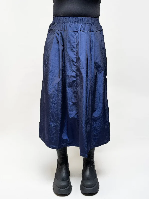 MAMA B Lightweight Seamed Skirt Striped unclassified skirts