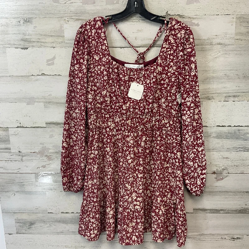 Dress Casual Short By Altard State In Maroon, Size: L Mini Skirt Trendy