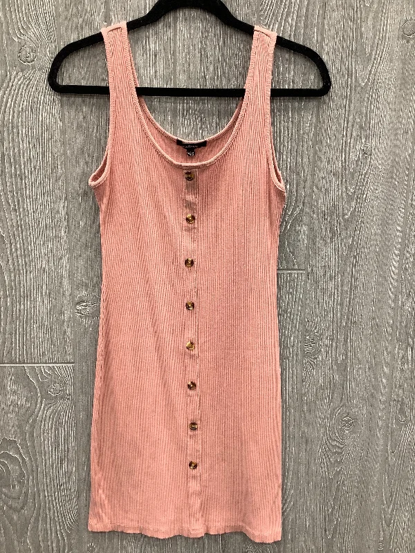 Dress Casual Short By Ambiance Apparel In Pink, Size: L Plaid Skater Skirt