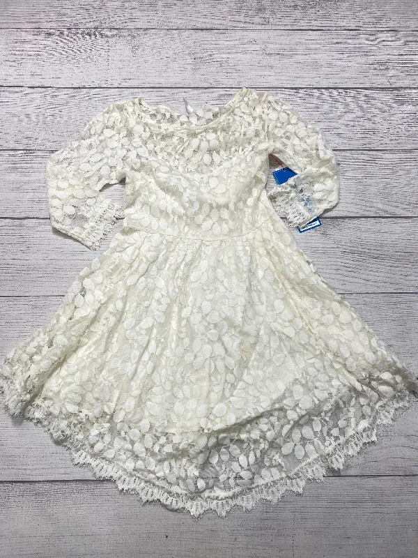 Dress Casual Short By Free People In Cream, Size: 4 Colorblock Mini Skirt
