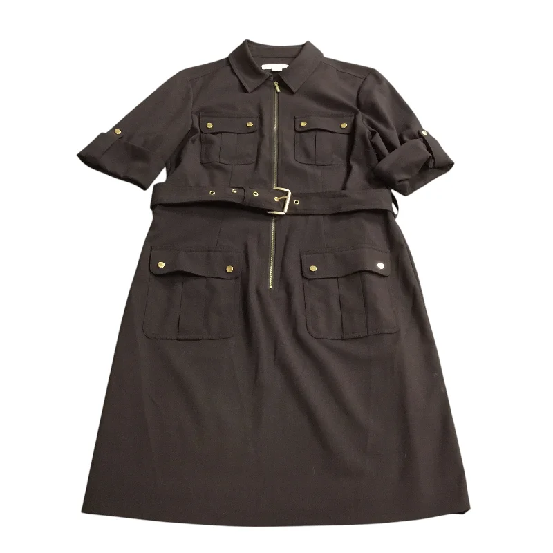 Dress Casual Short By Michael By Michael Kors In Brown, Size: M Fitted Mini Skirt