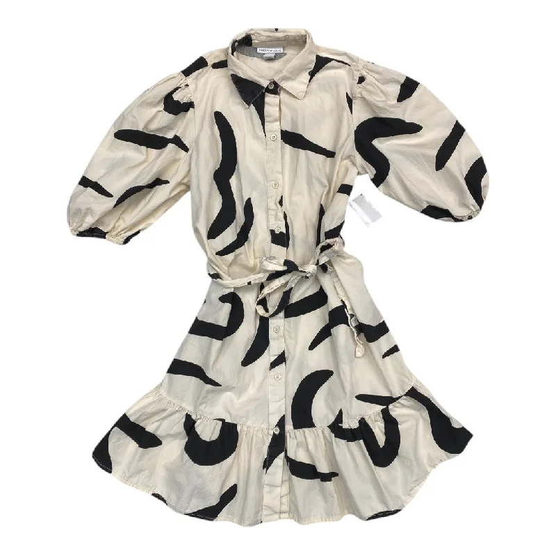 Dress Casual Short By SINCERLY JULES In Black & White, Size: S Cozy Mini Skirt