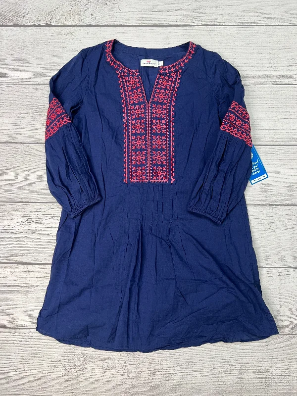 Dress Casual Midi By Vineyard Vines In Navy, Size: S Boho Chic Midi