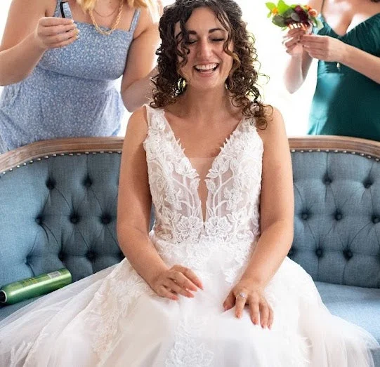 Lillian West Lace Bridal Gown / #5044 Black Lace Dress